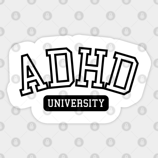 ADHD University Sticker by Empathic Brands